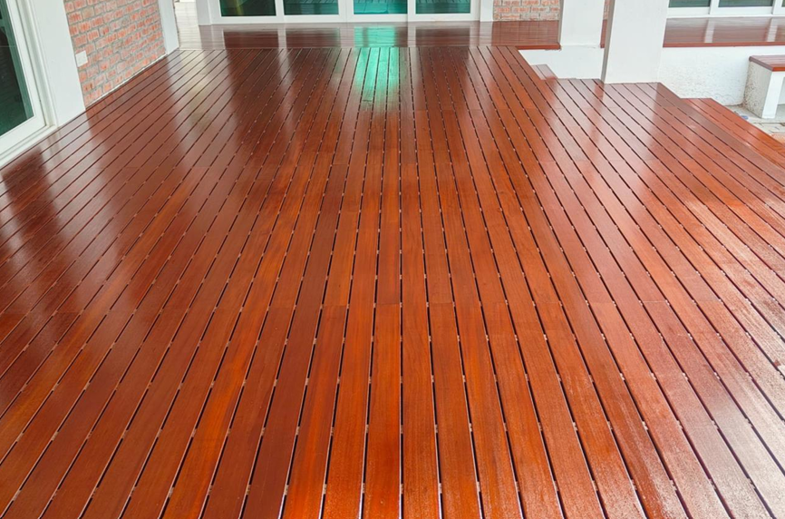 solid wood decking