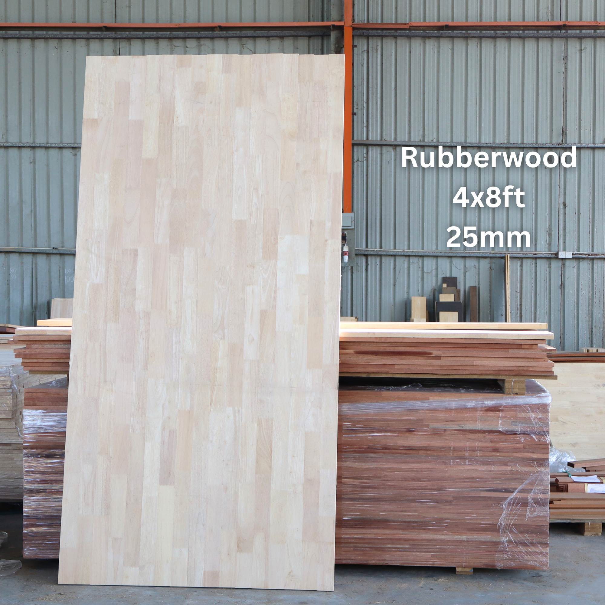 Rubberwood FJL Board 25mm -4x8ft 【Grade AB】