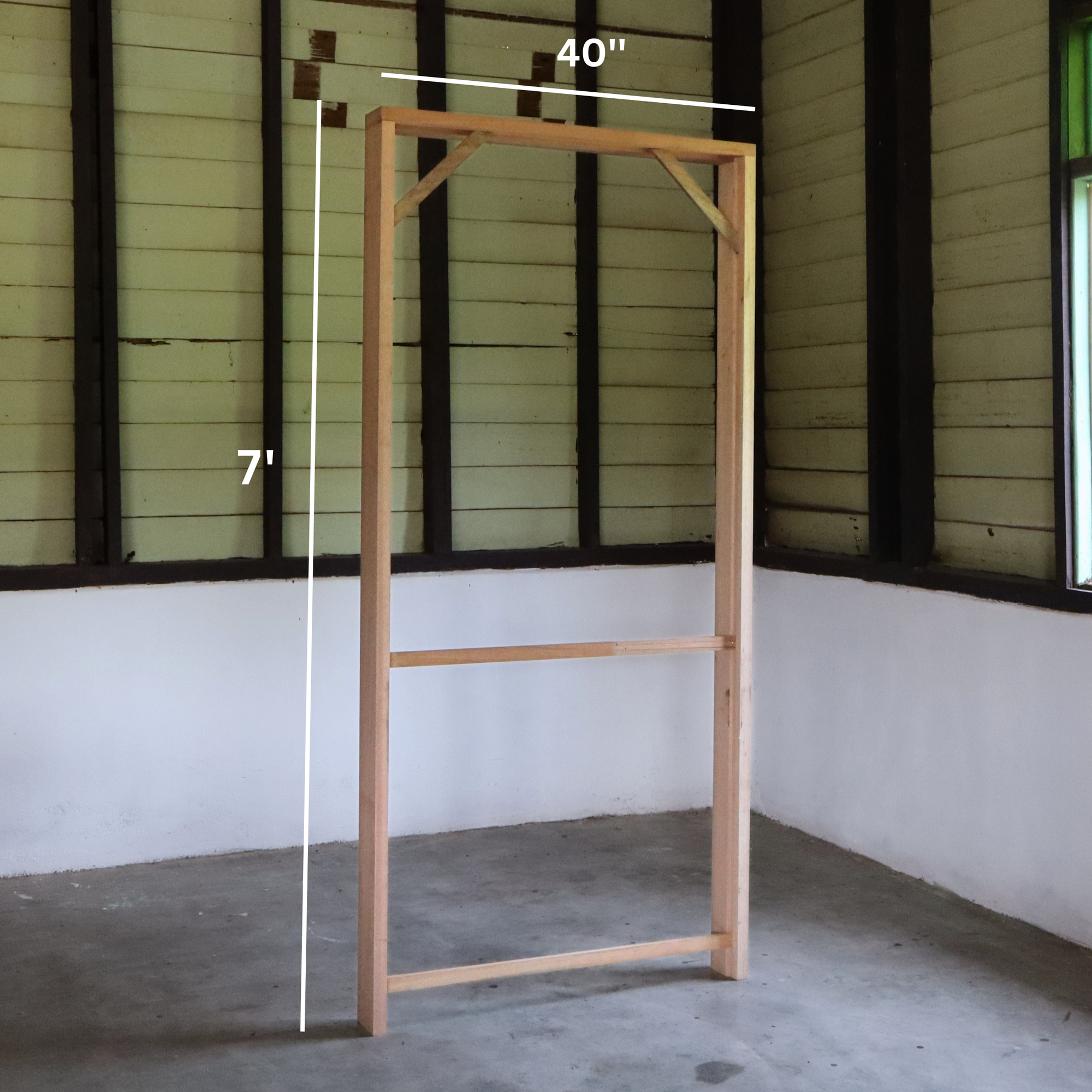 Red Meranti Door Frame - 40'' x 7'