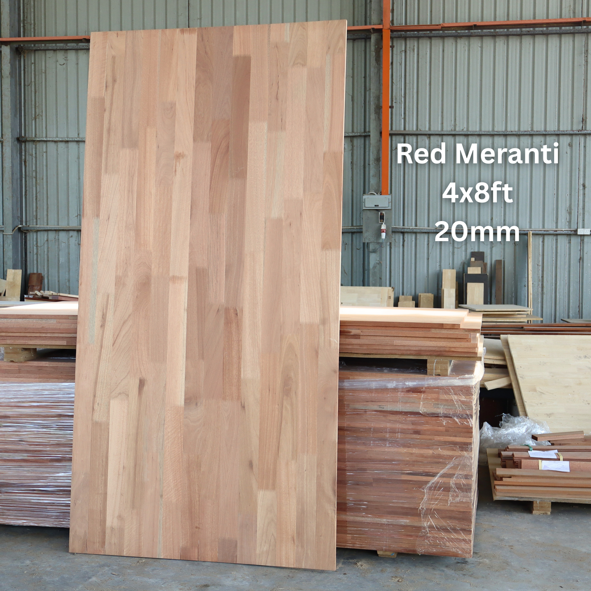 Red Meranti FJL Board 20mm -4x8ft 【Grade AB】
