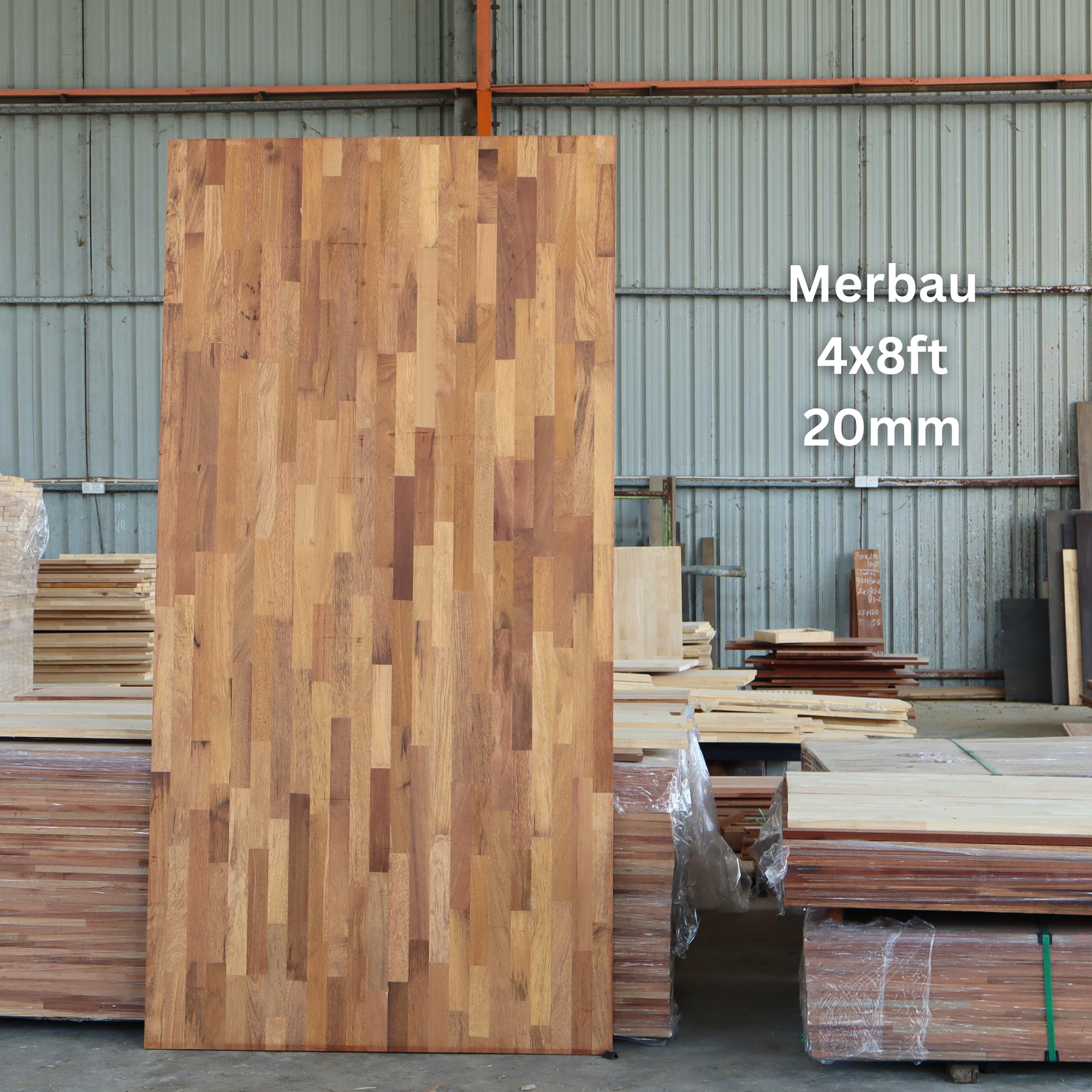 Merbau FJL Wood Board 20mm -4x8ft【Grade AB】