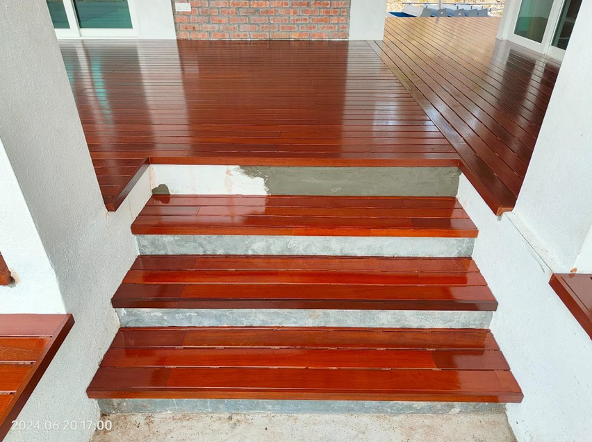 merbau decking stairs